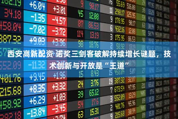 西安高新配资 诺奖三剑客破解持续增长谜题，技术创新与开放是“王道”
